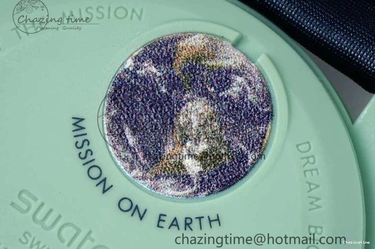 0305 SoftTouch Speedmaster Misson On Earth 1:1 Best Edition Blue Dial On Nylon Strap Quartz 7859